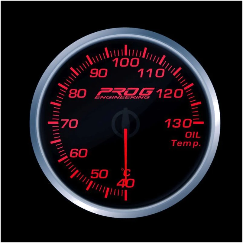Wskaźnik Pro G Race Series RS, temperatury oleju °C RED 52mm