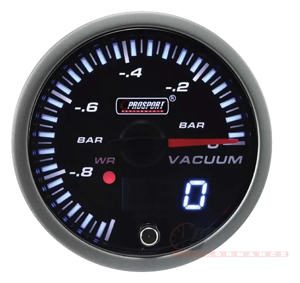 Prosport JDM Series 52mm - Wskaźnik podciśnienia z wodoodpornym czujnikiem