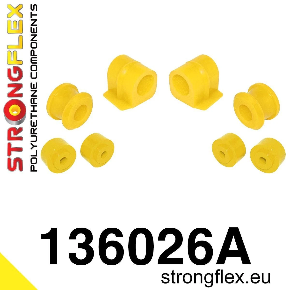136026A: Zestaw poliuretanowy stabilizatora przedniego SPORT Opel Astra F