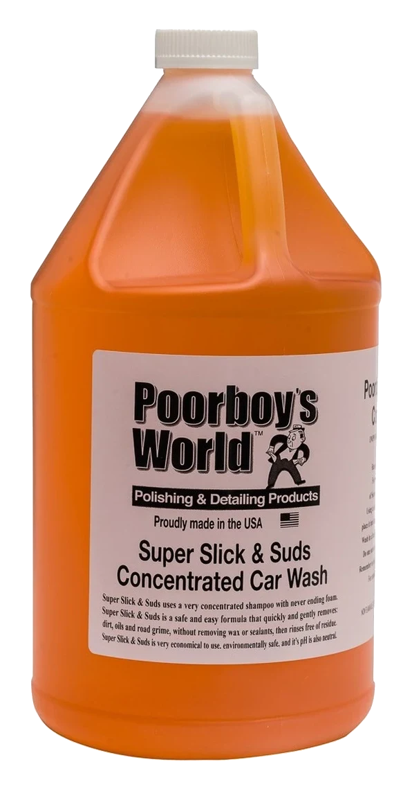 POORBOY'S WORLD Super Slick & Suds Concentrated Car Wash szampon do mycia neutralne pH 3784ml