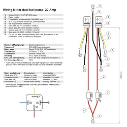Nuke Performance Wiring Kit for Dual Fuel Pumps 30-Amp Battery Connection