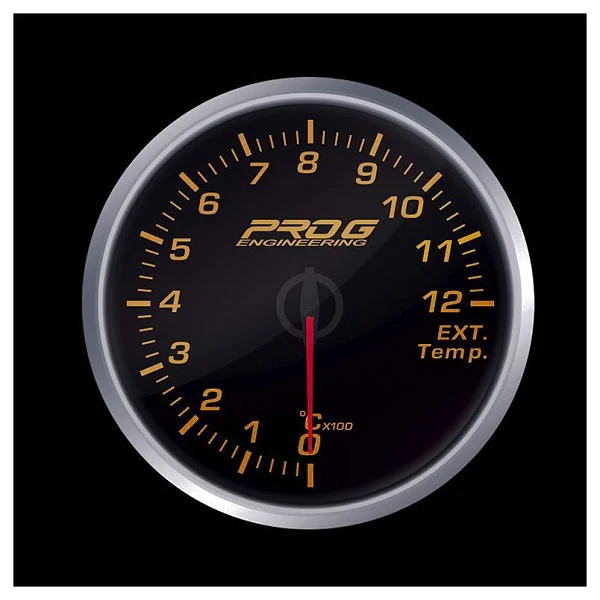 Wskaźnik Pro G Race Series 2 RS, temperatury spalin EGT °C RED 52mm