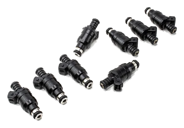 Zestaw wtryskiwaczy DeatschWerks uniwersalne nisko ohmowe 14mm 8szt 1200cc/min