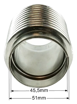 Kierunkowy łącznik elastyczny wydechu 45mm dł 63mm