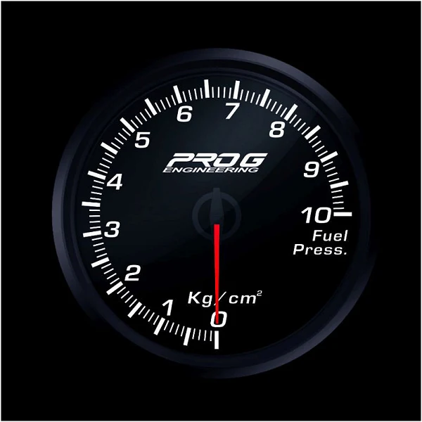 Wskaźnik Pro G Race Series RC, ciśnienia paliwa Kg/cm2 WHITE 52mm