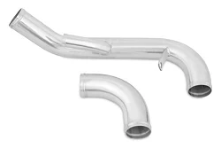 Dolne orurowanie intercoolera Mishimoto Mitsubishi Lancer Evolution X 2008-2015 Niebieskie silikony