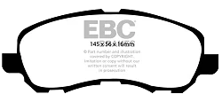 DP1614 Klocki hamulcowe ULTIMAX2 EBC Brakes Chrysler USA Sebring Citroen C4 Aircross Dodge USA Avenger Caliber Jeep Compass MK Patriot Mitsubishi ASX Chariot Galant Lancer Lancer Sport Legnu