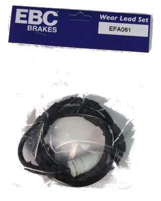 EFA061 Czujnik zużycia klocków hamulcowych EBC Brakes BMW 1 Series E81 116 1 Series E81 118 1 Series E81 120 1 Series E81 123 1 Series E81 130 1 Series E82 Coupe 118 1 Series E82 Coupe 120 1