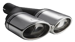 Uniwersalna końcówka tłumika owalna 120×80mm długość 250mm średnica montażowa 50mm - N2-27/50