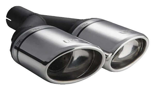 Uniwersalna końcówka tłumika owalna 120×80mm długość 250mm średnica montażowa 50mm - N2-27/50