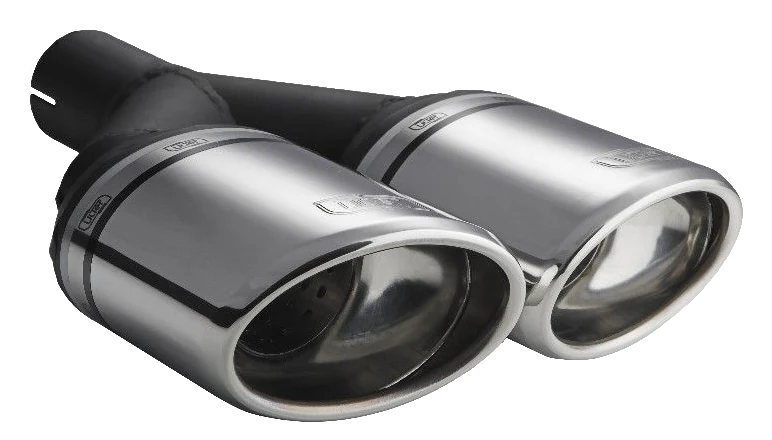 Uniwersalna końcówka tłumika owalna 120×80mm długość 250mm średnica montażowa 50mm - N2-27/50