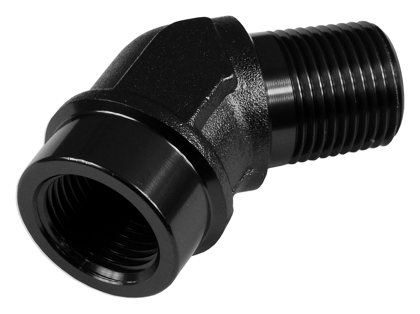 3/8 NPT 45' Nypel adapter żeńsko-męski Czarny