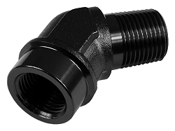 3/8 NPT 45' Nypel adapter żeńsko-męski Czarny