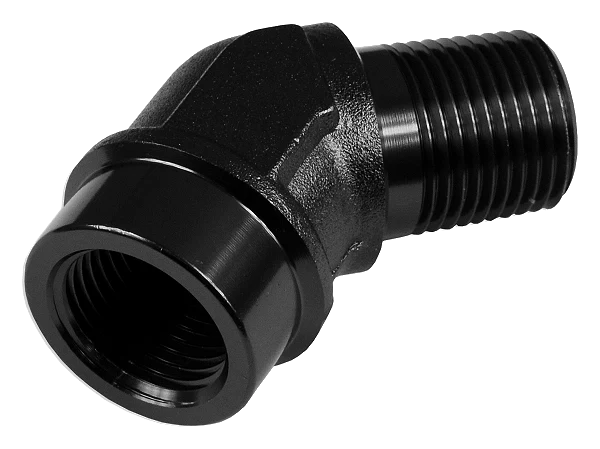 1/8 NPT 45' Nypel adapter żeńsko-męski Czarny
