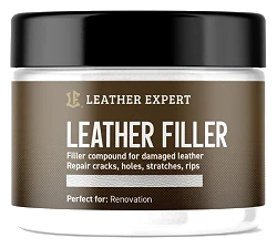 Leather Expert Leather Filler White biała elastyczna szpachla do naprawy ubytków i pęknięć w skórze 25ml
