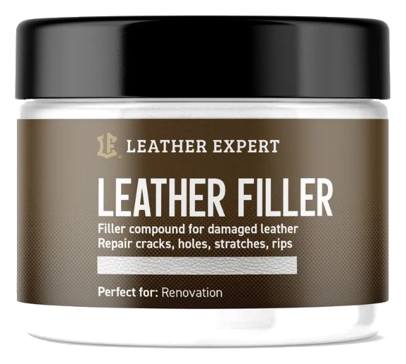 Leather Expert Leather Filler White biała elastyczna szpachla do naprawy ubytków i pęknięć w skórze 25ml