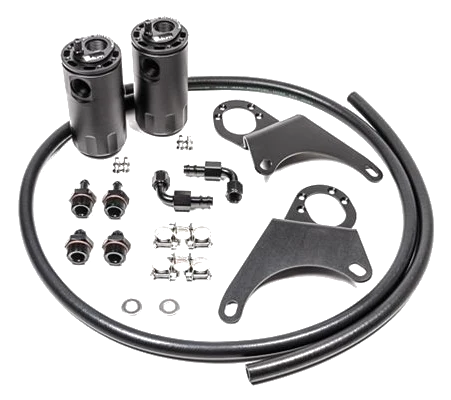 Dual Catch Can Kit for Mitsubishi EVO 8-9 Fluid Lock Radium Engineering