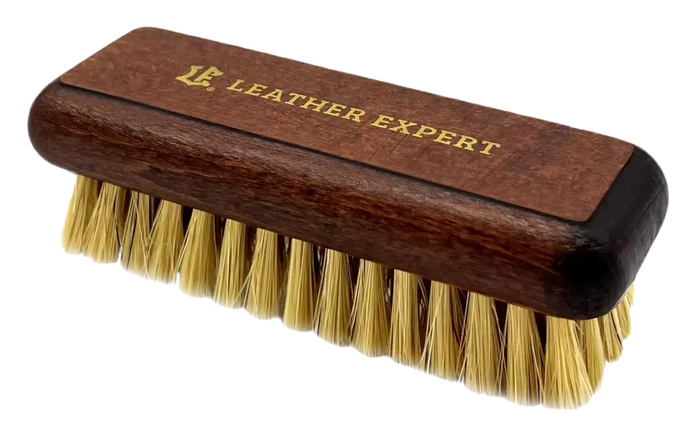 Leather Expert szczotka do czyszczenia skóry z naturalnym włosiem 11cm