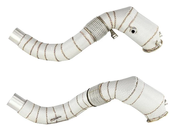 Downpipe FMC.Pro BMW F15 F16 X5 50ix X6 50ix 4.0 4.4L N63B 2015- z katalizatorem i osłoną termoizolacyjną inconel