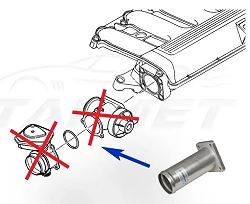 Zamiennik zaworu EGR BMW z silnikami 2.0 2.5 3.0 D M47 M57 - EGR_07/ZU