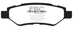 DP41829R Klocki hamulcowe YELLOWSTUFF EBC Brakes Cadillac CTS SRX Chevrolet Camaro 5th Gen Saab Cadillac CTS SRX Chevrolet Camaro 5th Gen Saab 9-4X 94X