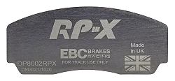 DP8002RPX Sportowe klocki hamulcowe RP-X Racing EBC Brakes AC Cobra Cobra CRS Cobra Superblower Aston Martin DB7 Virage Virage Volante V8 Coupe V8 Vantage V8 Vantage Le Mans V8 Volante Jagua