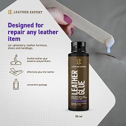 Leather Expert Leather Glue mocny klej do skóry naturalnej 50ml z aplikatorem