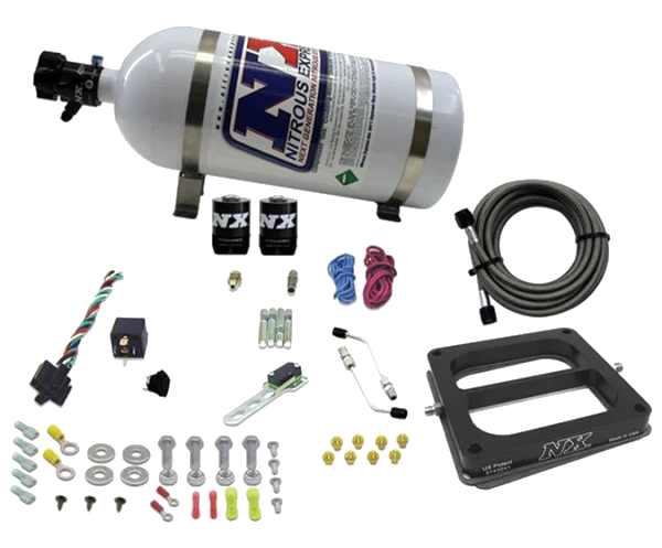 4500 Hitman Dominator Nitrous Plate System 100-150-200Hp with 10Lb Bottle Nitrous Express NX 40070-10