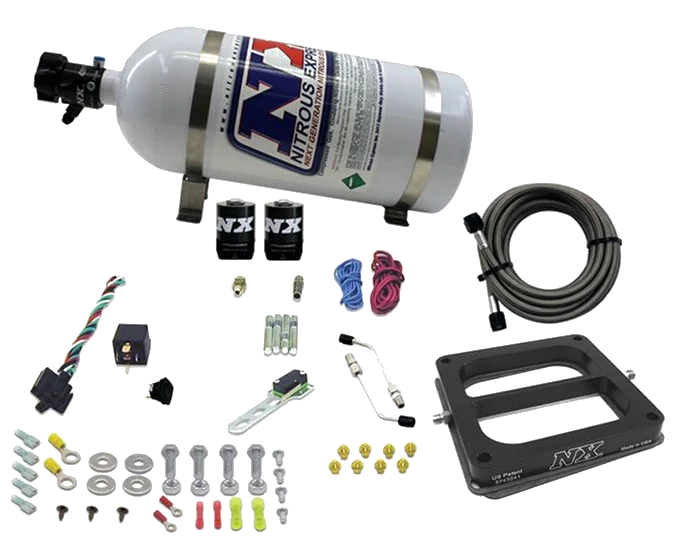 4500 Hitman Dominator Nitrous Plate System 100-150-200Hp with 10Lb Bottle Nitrous Express NX 40070-10