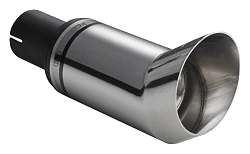 Uniwersalna końcówka tłumika okrągła 80mm długość 170mm średnica montażowa 55mm - N1-13DTM/55