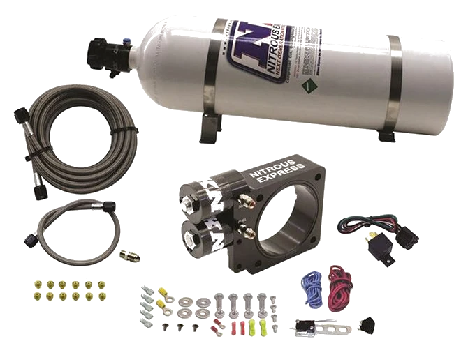 Nitrous Plate System with 15Lb Bottle for Ford Pushrod Style Engine 5.0L Nitrous Express NX 20955-15