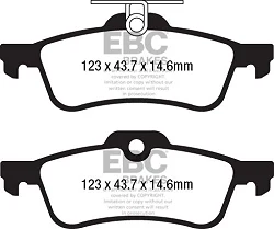 DP42181R Klocki hamulcowe YELLOWSTUFF EBC Brakes Honda Civic 9th Gen FK Civic Tourer Civic 9th Gen FK Sport Civic 9th Gen FK2 Type-R