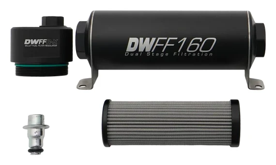 Regulator ciśnienia paliwa z filtrem DWFFR-X 160mm 10 mikronów DeatschWerks
