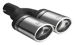 Uniwersalna końcówka tłumika owalna 95×65mm długość 160mm średnica montażowa 50mm - N2-10K/50