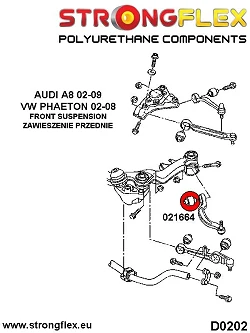 021664B: Tuleja wahacza przedniego - tylnego Audi A8