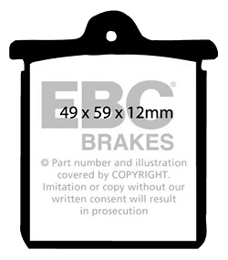 DP244 Klocki hamulcowe ULTIMAX2 EBC Brakes Citroen SM