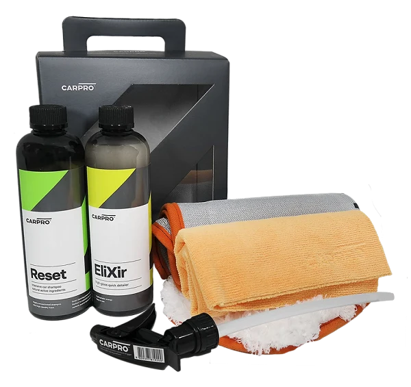 CAR PRO Wash Box zestaw do pielęgnacji lakieru szampon QD mikrofibry