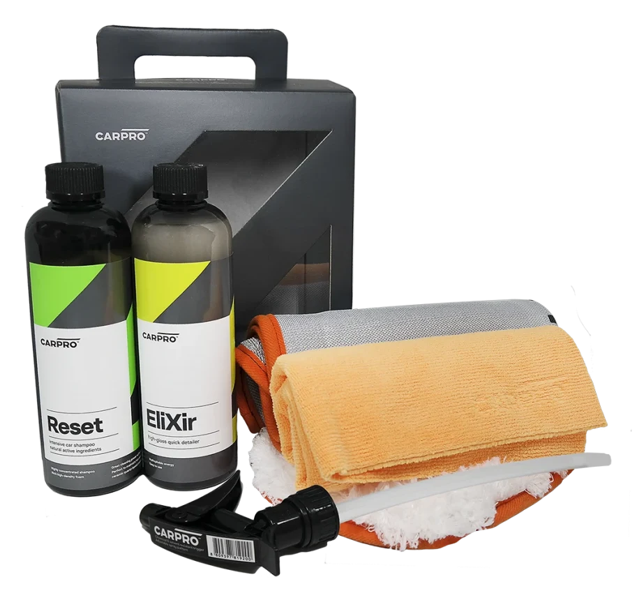 CAR PRO Wash Box zestaw do pielęgnacji lakieru szampon QD mikrofibry