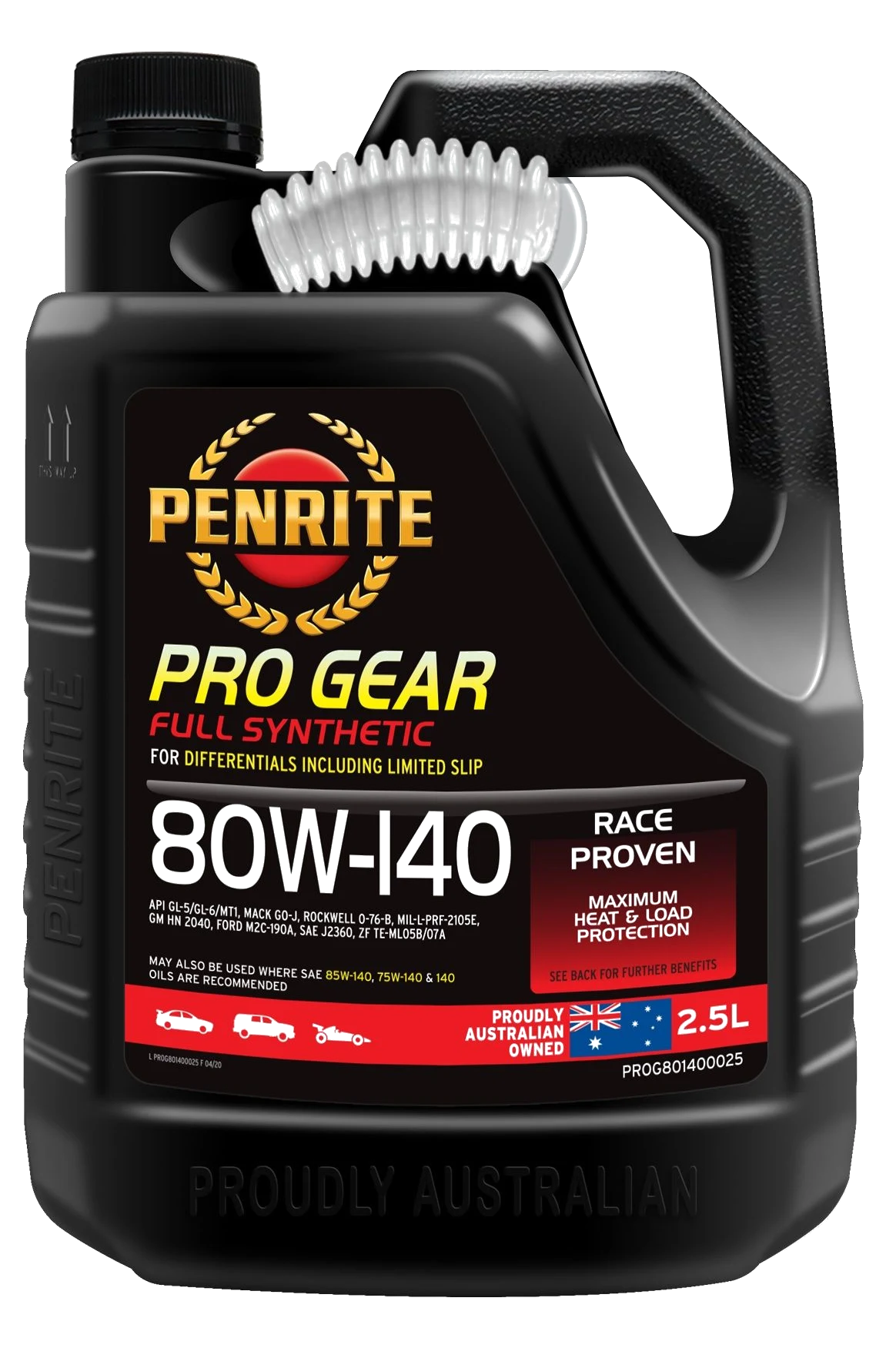 Olej przekładniowy Penrite PRO Gear 80W140 Full Synthetic 2.5L