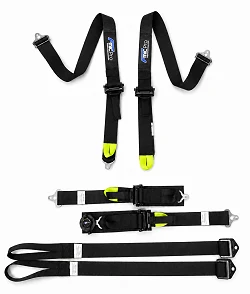 Pasy sportowe typu Formula FMIC.Pro FIA 2031 8853-2016 6-punktowe 2"x 2" Czarne