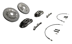 RacingLine Stage 2 Evo Big Brake Kit 345mm 4 Pot for VW Polo AW Seat Ibiza 6F Audi A1GB Black