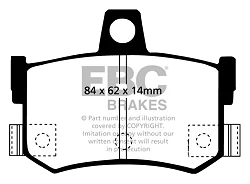 DP4662/2R Klocki hamulcowe YELLOWSTUFF EBC Brakes ARIEL Atom GTM Libra MG F F Trophy TF Phantom Vortex GTR Rover 800 Atom 2 Atom 3 - DP4662/2R