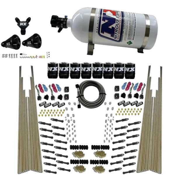 Four Stage 8-Cyl Dry Direct Port Nitrous System 10LB Nitrous Express NX 93306-10