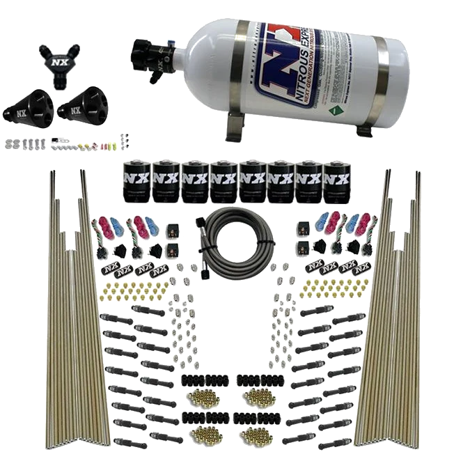 Four Stage 8-Cyl Dry Direct Port Nitrous System 10LB Nitrous Express NX 93306-10