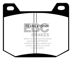 DP123/2 Klocki hamulcowe ULTIMAX2 EBC Brakes Chrysler UK 16 - DP123/2