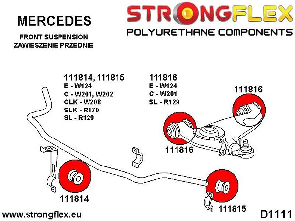 111814A: Tuleja stabilizatora przedniego - wewnętrzna SPORT 29mm - 111814A_29mm