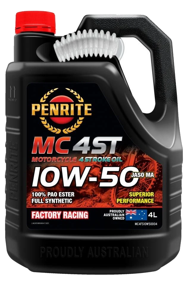 Olej silnikowy motocyklowy Penrite MC-4ST FS 10W50 100% PAO ESTER Full Synthetic 4L