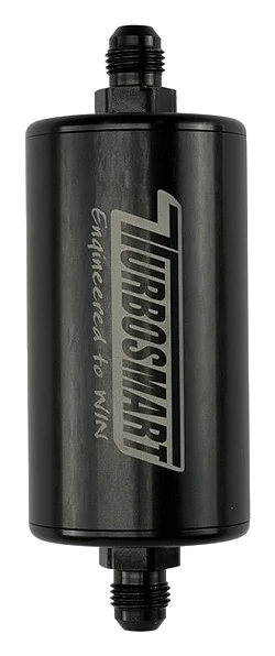Liniowy filtr paliwa Turbosmart 6AN 10 um czarny