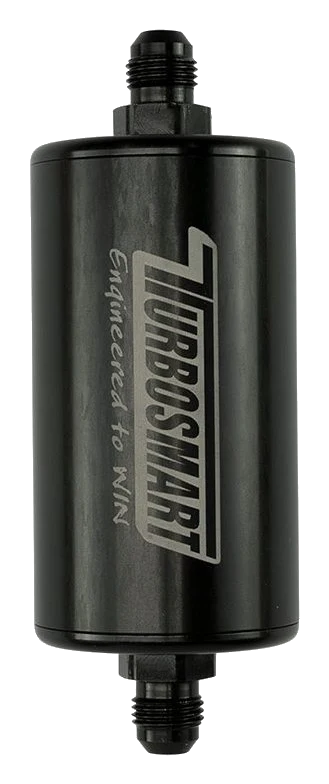 Liniowy filtr paliwa Turbosmart 6AN 10 um czarny