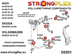021923A: Tuleja łącznika stabilizatora przedniego SPORT